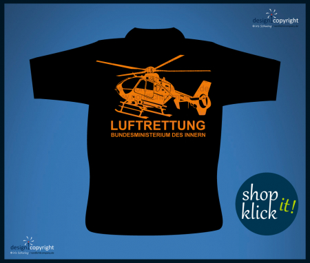 nc25_Luftrettung Bundesministerium des innern Hubschrauber T-Shirt H135 EC135